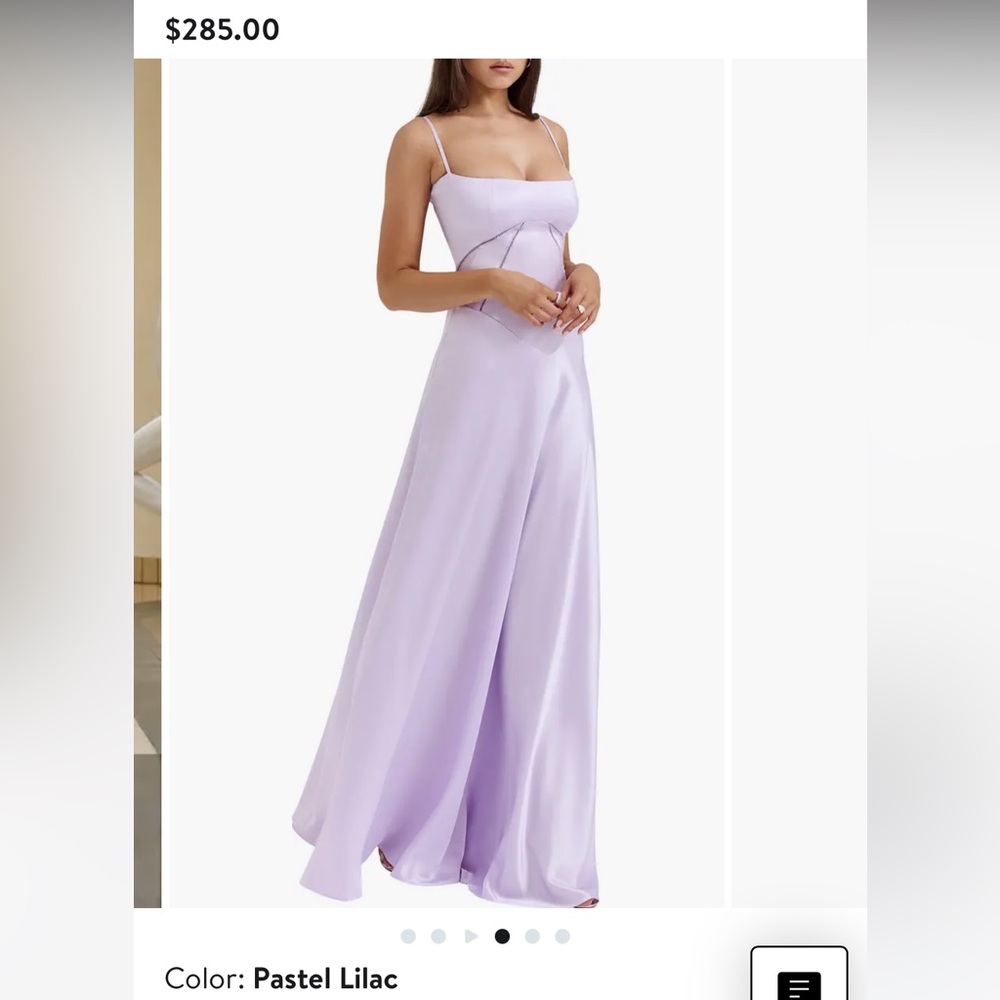 House of CB Purple Maxi A-Line Wrap Skirt
